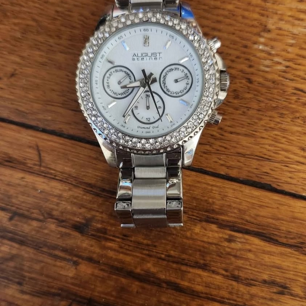 August Steiner Silver Women's Watch
